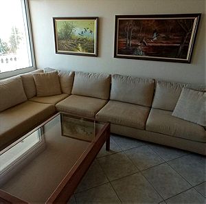 Καναπές-κρεβάτι σύνθετος δύο αυτοτελών τμχ. με γωνία