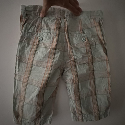 Benetton children's plaid bermuda shorts like new, size 11-12 years
