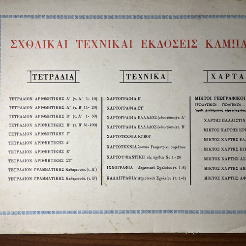 Cartography book used by Ηλίας Ιω. Καμπανά
