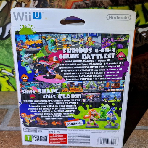 Splatoon Big Box Limited Edition Nintendo Wii U Game Amiibo Inkling Squid new sealed