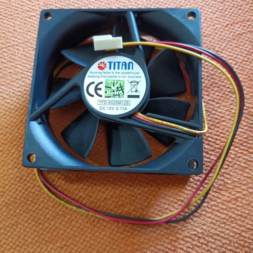 Titan TFD-8025M12 Desktop PC Fan New