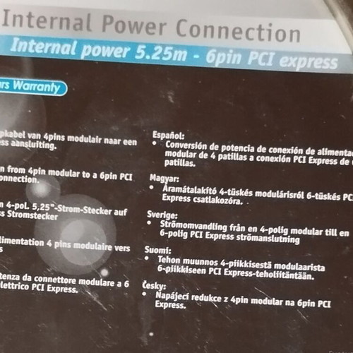 Internal computer power cable new