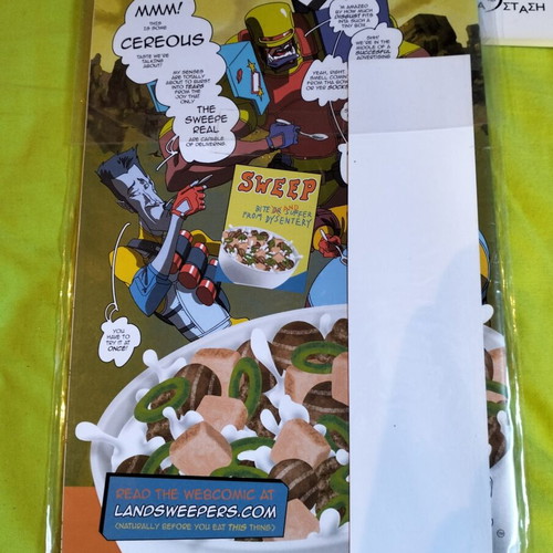 Greek creators comics pack with numbered print and Land Sweepers