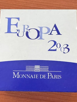 Γαλλία 2003 50 Ευρώ χρυσό Proof νόμισμα 1η επέτειος ευρώ