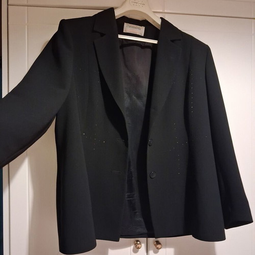Renaldi Fashion black jacket like new with subtle black rhinestones