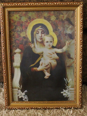 The Virgin of the Lilies & Queen of the Angels 3D Holographic Image like new