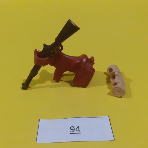 Playmobil saddle, blanket and rifle set #94 new