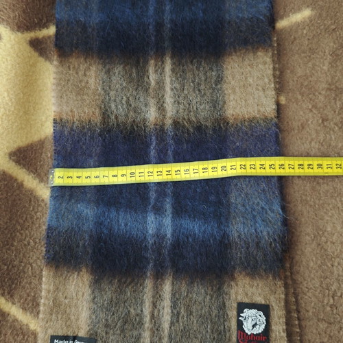 Vintage Mohair & Shetland wool scarf made in Germany