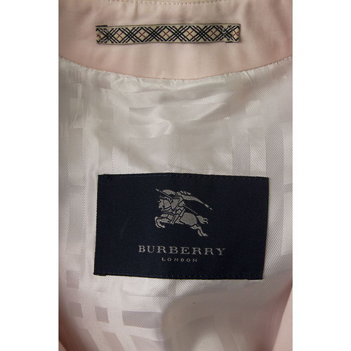 Burberry London pink trench coat used, cotton, size S