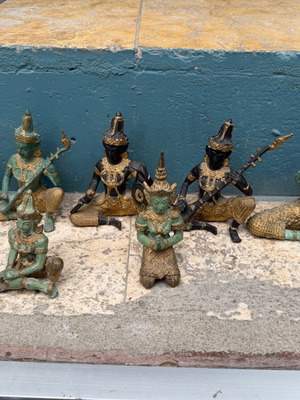 Thai statues used, set of 7 different sizes