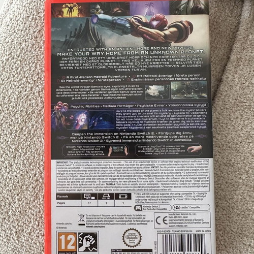 Metroid Prime 4 Beyond Nintendo Switch 2 game