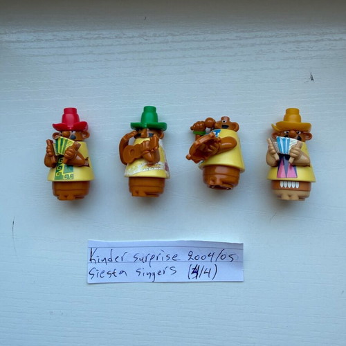 Kinder Surprise Siesta Singers used set of 4 figures 2004/05
