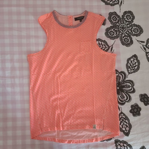 Mac Gregor girls' blouse new, orange sleeveless, size 176 cm