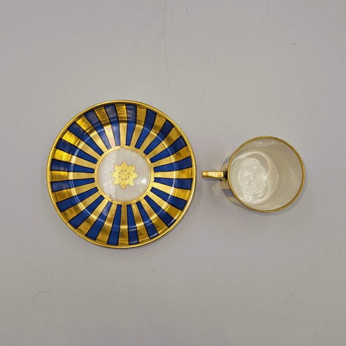 Imperial Vienna Sorgenthal Espresso Cup and Saucer like new (1790-1810)