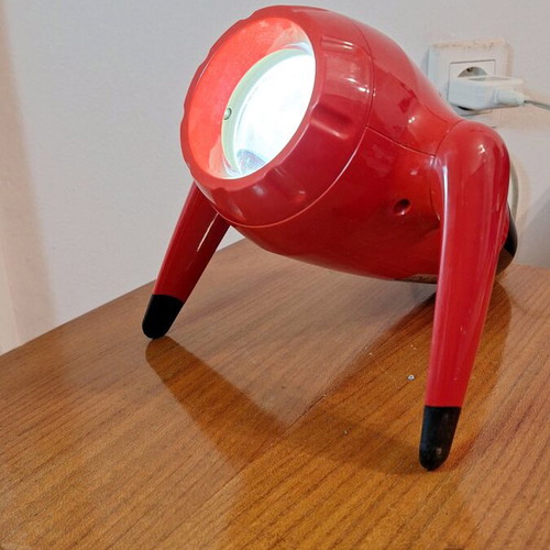 IKEA Sprida projector lamp designed by David Wahl in retro space age style