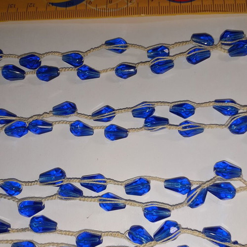 Handmade bracelets pack of 16 with glass beads, white and light ecru thread