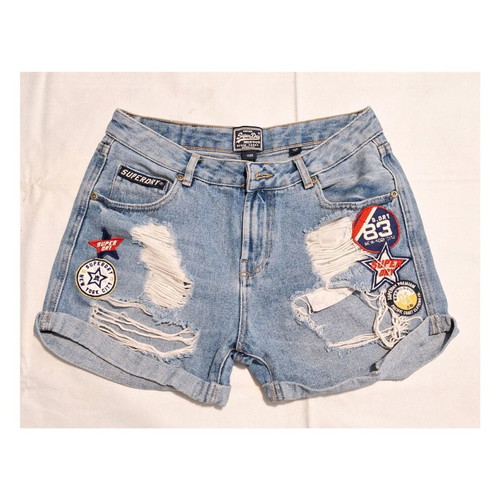 Superdry Steph Boyfriend denim shorts vintage used, size W26