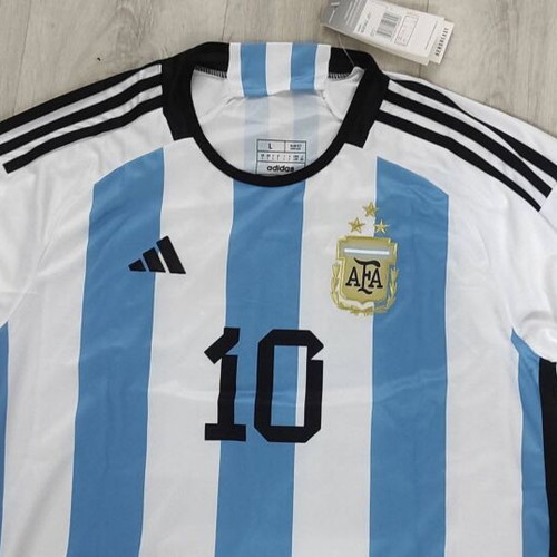 Argentina National Team 2022 World Cup Messi Jersey adidas