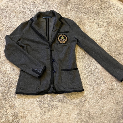 Ralph Lauren Blue Label blazer women's gray melange like new, size S