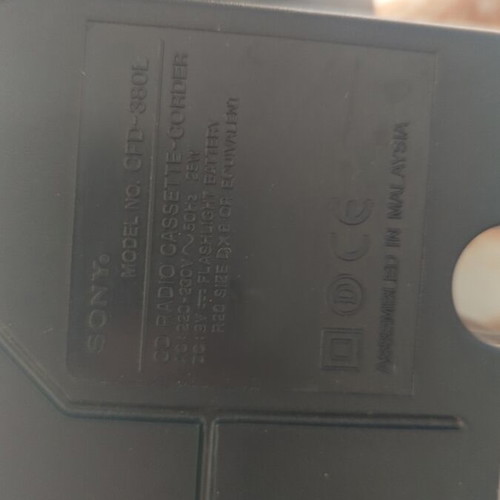 Sony CFD-380L CD ραδιόφωνο κασετόφωνο μεταχειρισμένο, Megabass