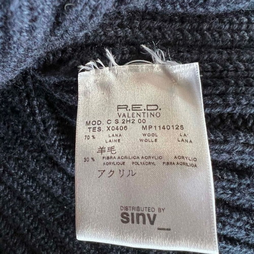 Red Valentino knitted wool cardigan like new, blue