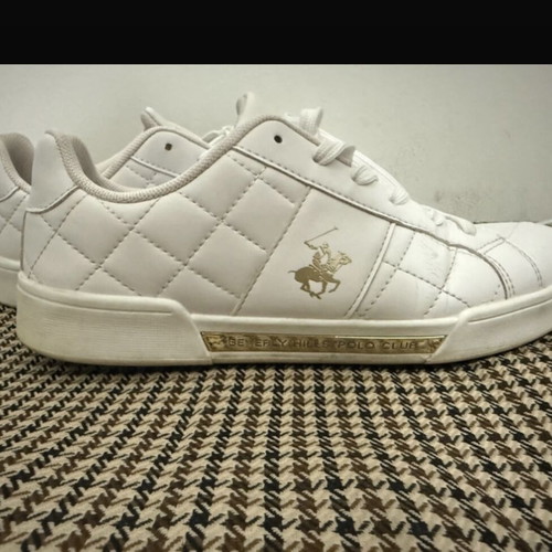 Beverly Hills Polo Club sneakers like new, white and gold, size 39