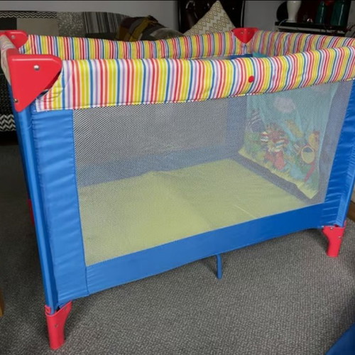 ELC folding travel cot park bed used