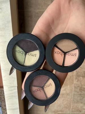 Smashbox eyeshadows like new, set of 3 pieces