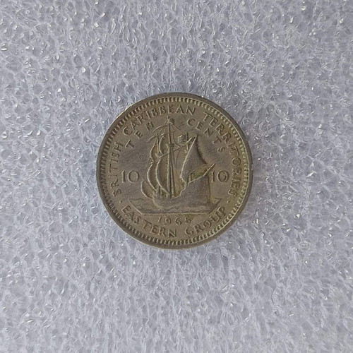 Eastern Caribbean 10 Cents Coin 1965 used