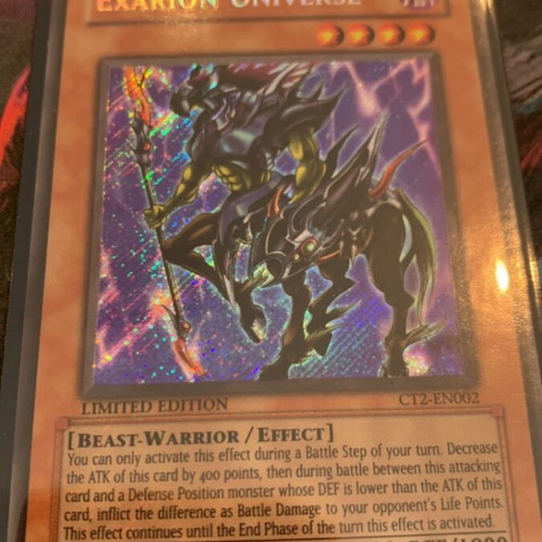 Exarion CT2 Yu-Gi-Oh! card like new, vintage