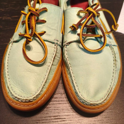 Giardini boat shoes, turquoise, size 42