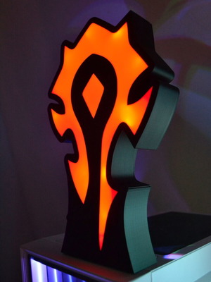 World of Warcraft Horde Lightbox new, USB powered, plastic