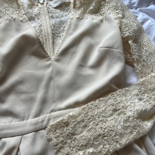 Zimmerman lace romper like new, beige, size XS