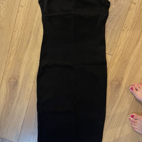 Zara maxi dress size L like new, black, stretchy fit