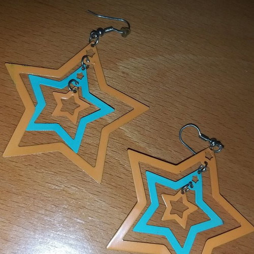 Earrings with stars