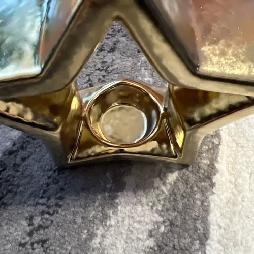 Christmas decorative star with candle holder like new