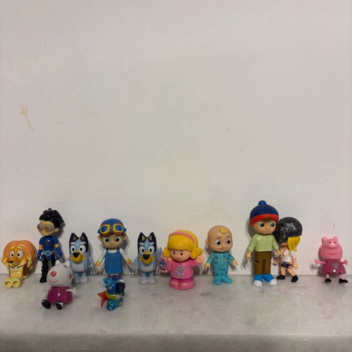 Various children's figures like new