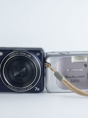 Lot of 4 Used Defective Digital Cameras for Parts or Repair