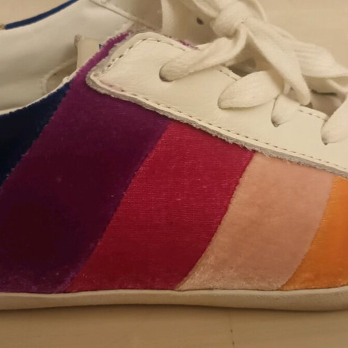 Kurt Geiger multicolor sneakers like new, leather and suede trainers