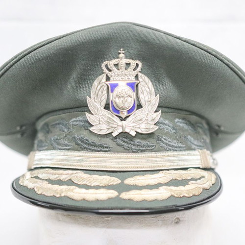 Greek B.Chorofylaki 1970 officers' uniform peaked cap used