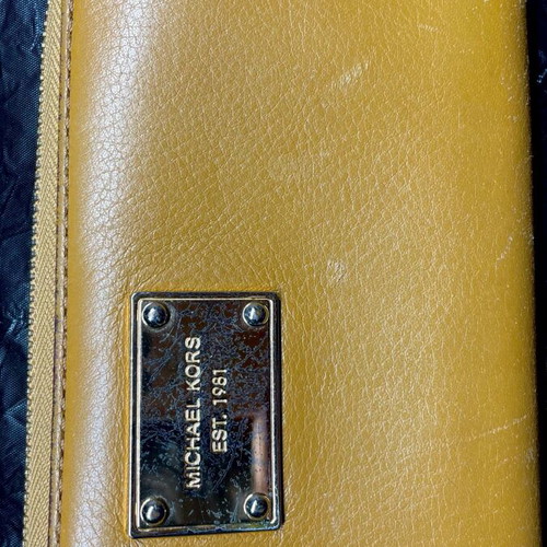 Michael Kors women's wallet used, beige