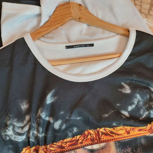 Men's T-shirt XXL white with print like new