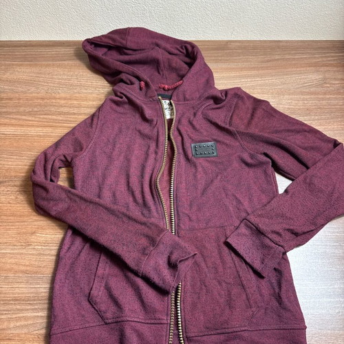 Will men's hoodie jacket size S like new, burgundy