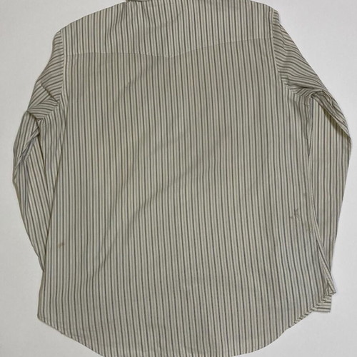 Ralph Lauren Vintage Custom Western Long Sleeve Shirt L Beige Pinstripe RRL