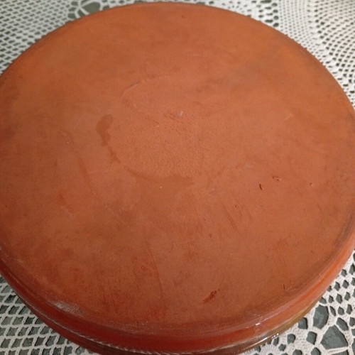 Clay vessel like new, vintage, salad bowl-fruit bowl