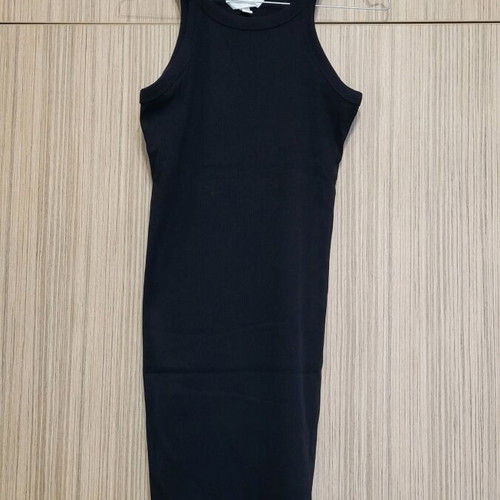 Rib dress H&M medium size like new, black