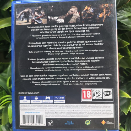 God of War Nordic Version PS4 game used, good condition
