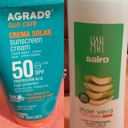 Agrado SPF50 and Sairo Aloe Vera Body Milk set new