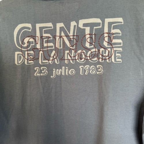 Guess T shirt medium khaki cotton like new