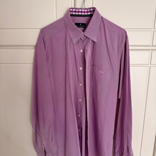Navy & Green shirt size Large pink like new